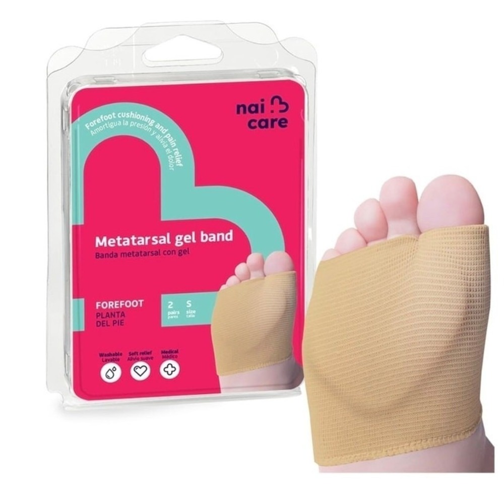2  NAICARE Gel Metatarsal Pads Size S Protects Plantar Area Callus Prevention S3